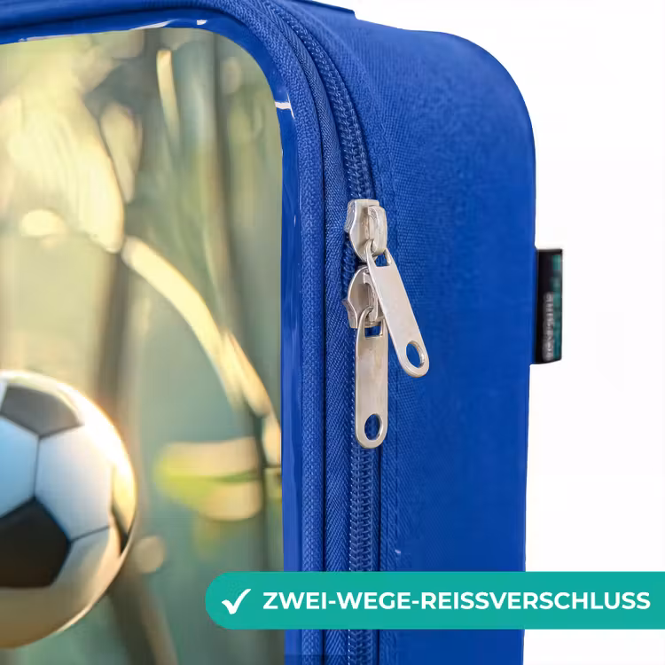 Kinderkoffer Blau - Fußball - Junge - Wald — 5