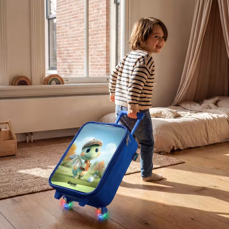 Kinderkoffer Blau - Golf - Dino - Grün — 2