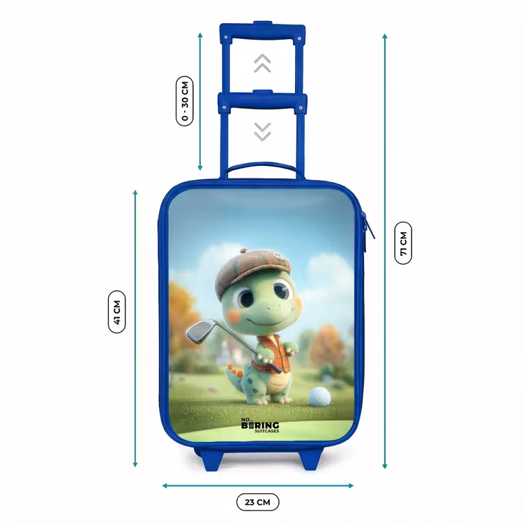 Kinderkoffer Blau - Golf - Dino - Grün — 7