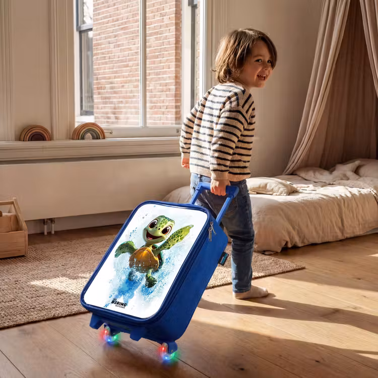 Kinderkoffer Blau - Schildkröte - Wasser - Grün — 2