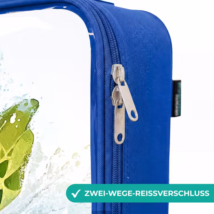 Kinderkoffer Blau - Schildkröte - Wasser - Grün — 5