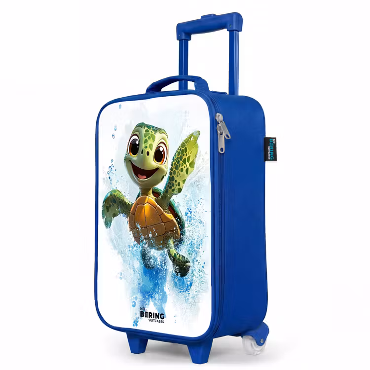 Kinderkoffer Blau - Schildkröte - Wasser - Grün — 8