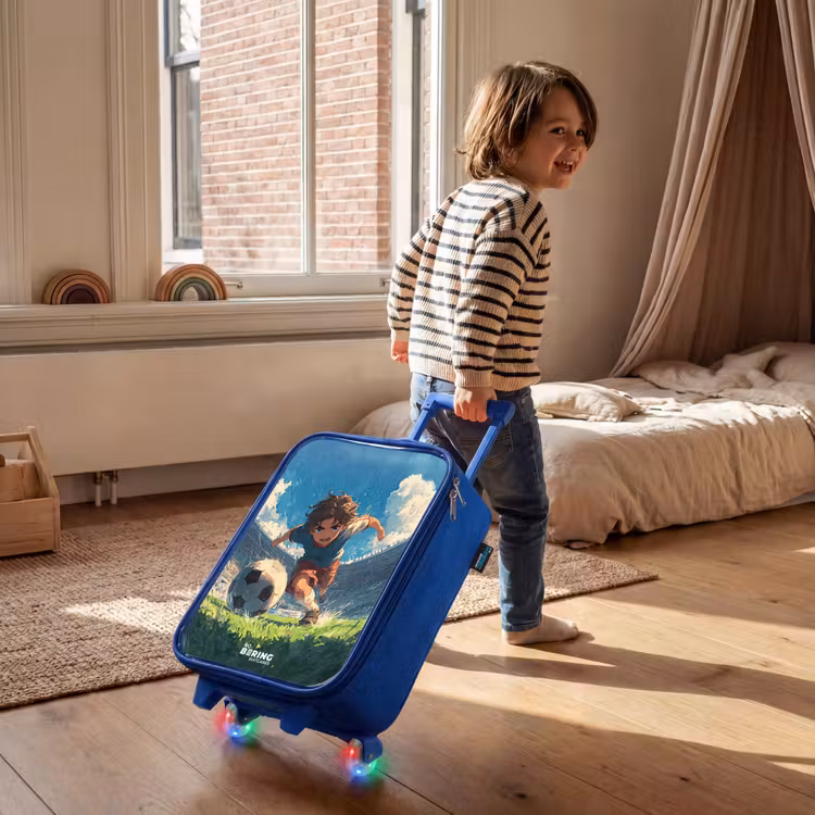 Kinderkoffer Blau - Stadion - Fußball - Junge — 2