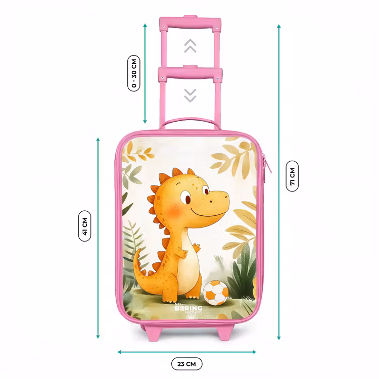 Kinderkoffer Rosa - Dino - Fußball - Orange — 7