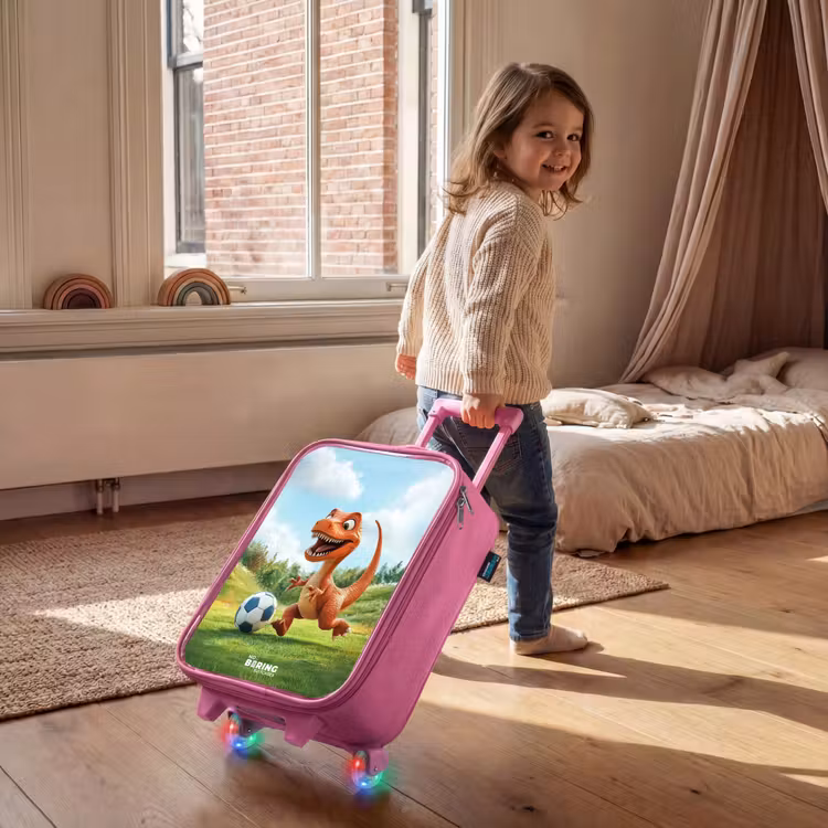 Kinderkoffer Rosa - Fußball - Dino - Sport — 2
