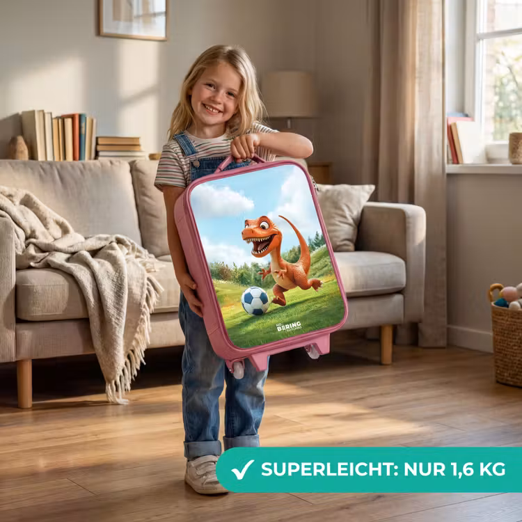 Kinderkoffer Rosa - Fußball - Dino - Sport — 3