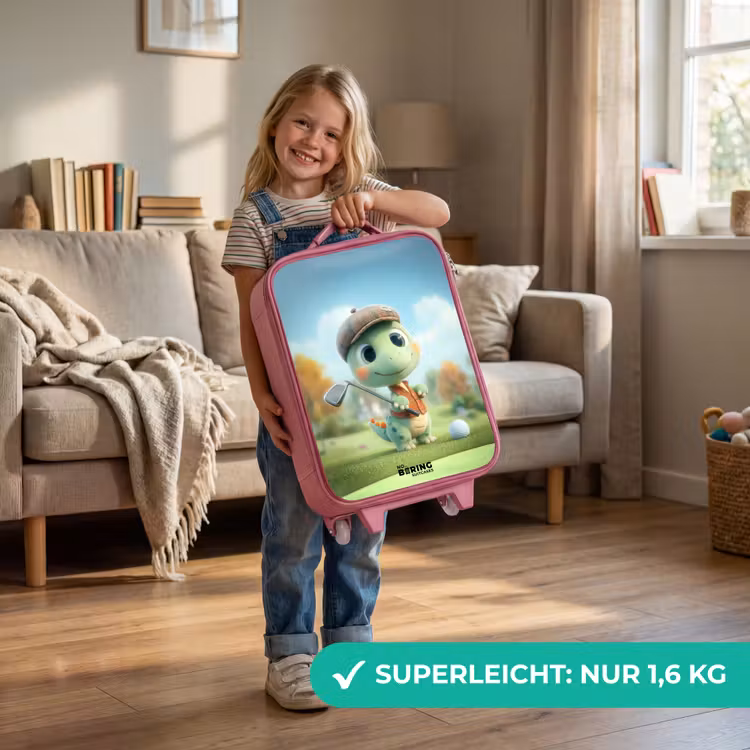 Kinderkoffer Rosa - Golf - Dino - Grün — 3