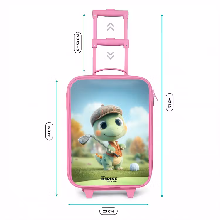 Kinderkoffer Rosa - Golf - Dino - Grün — 7