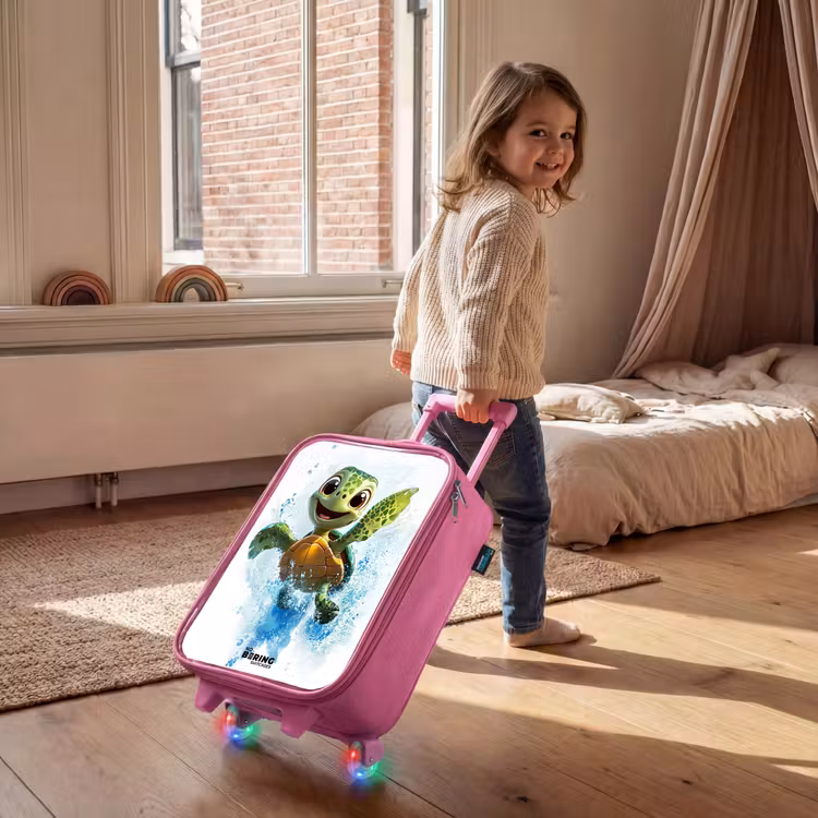 Kinderkoffer Rosa - Schildkröte - Wasser - Grün — 2