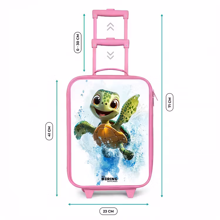 Kinderkoffer Rosa - Schildkröte - Wasser - Grün — 7