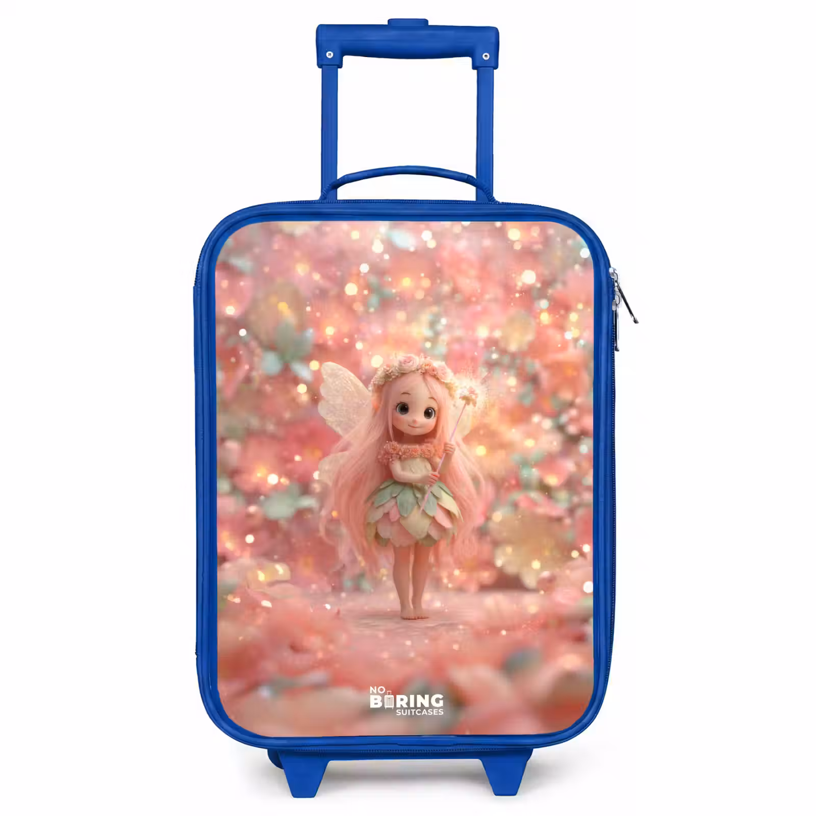 Kinderkoffer Blau - Blumenfee in rosa Märchenwelt — 1