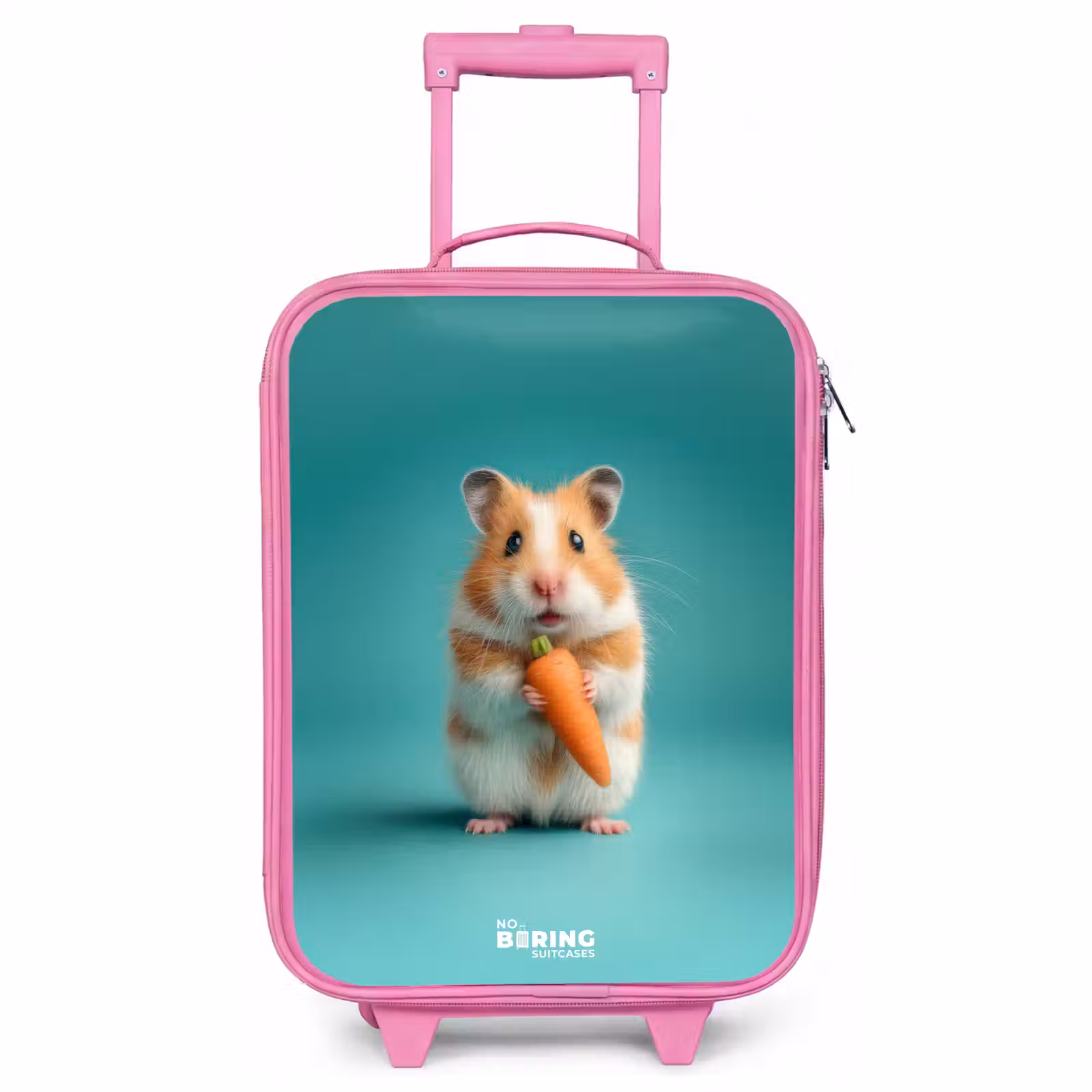 Kinderkoffer Rosa - Hamster - Karotte - Tier — 1