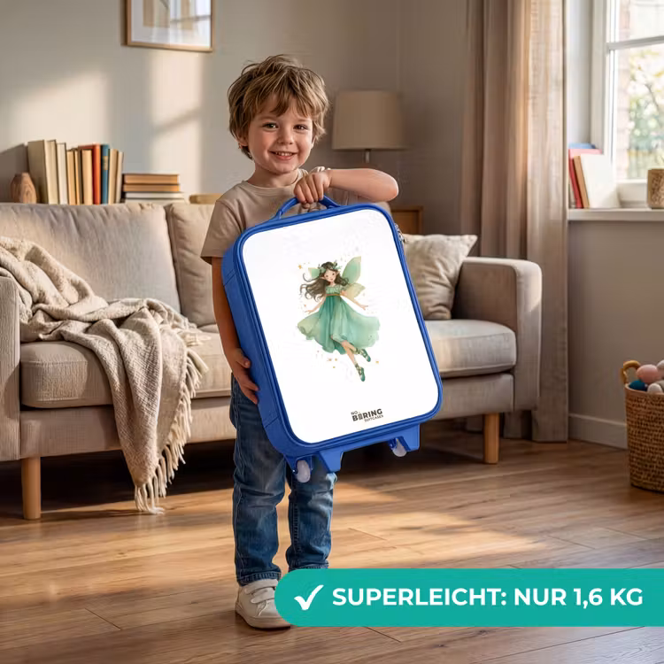 Kinderkoffer Blau - Schwebende grüne Elfe — 3