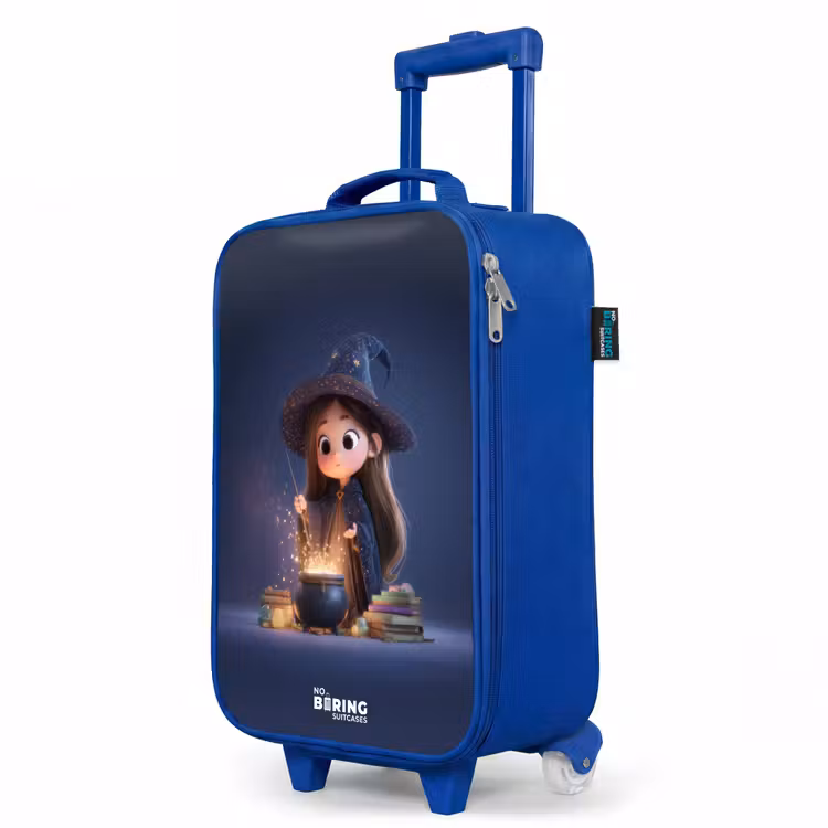 Kinderkoffer Blau - Verzaubertes Mädchen mit Kessel — 8