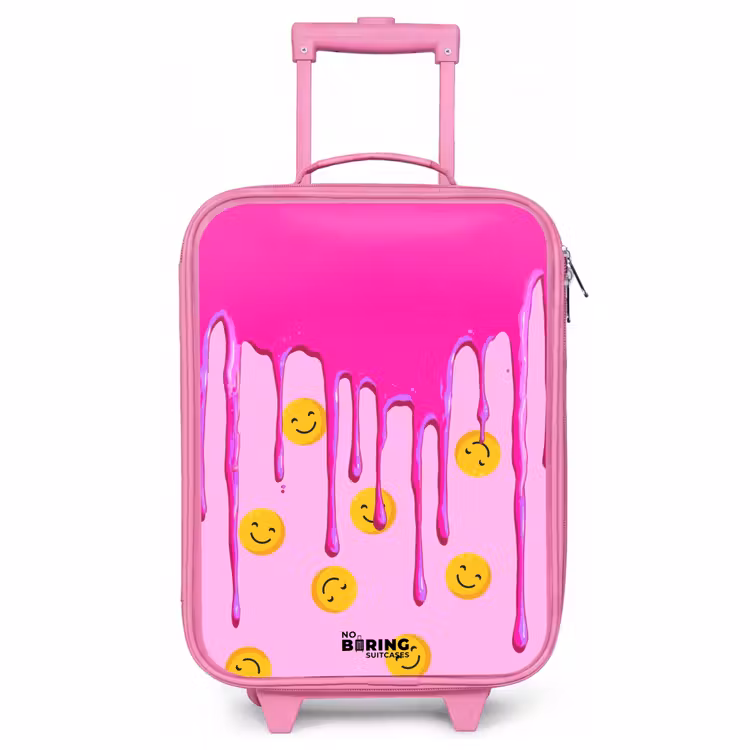 Kinderkoffer Rosa - Farbe - Smiley - Rosa — 1