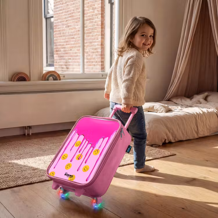 Kinderkoffer Rosa - Farbe - Smiley - Rosa — 2