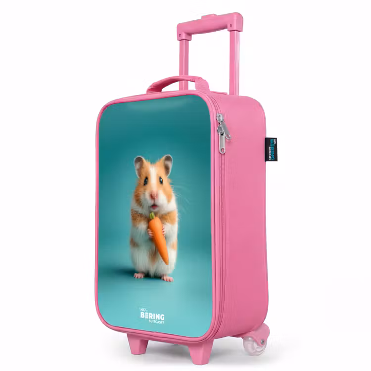 Kinderkoffer Rosa - Hamster - Karotte - Tier — 8