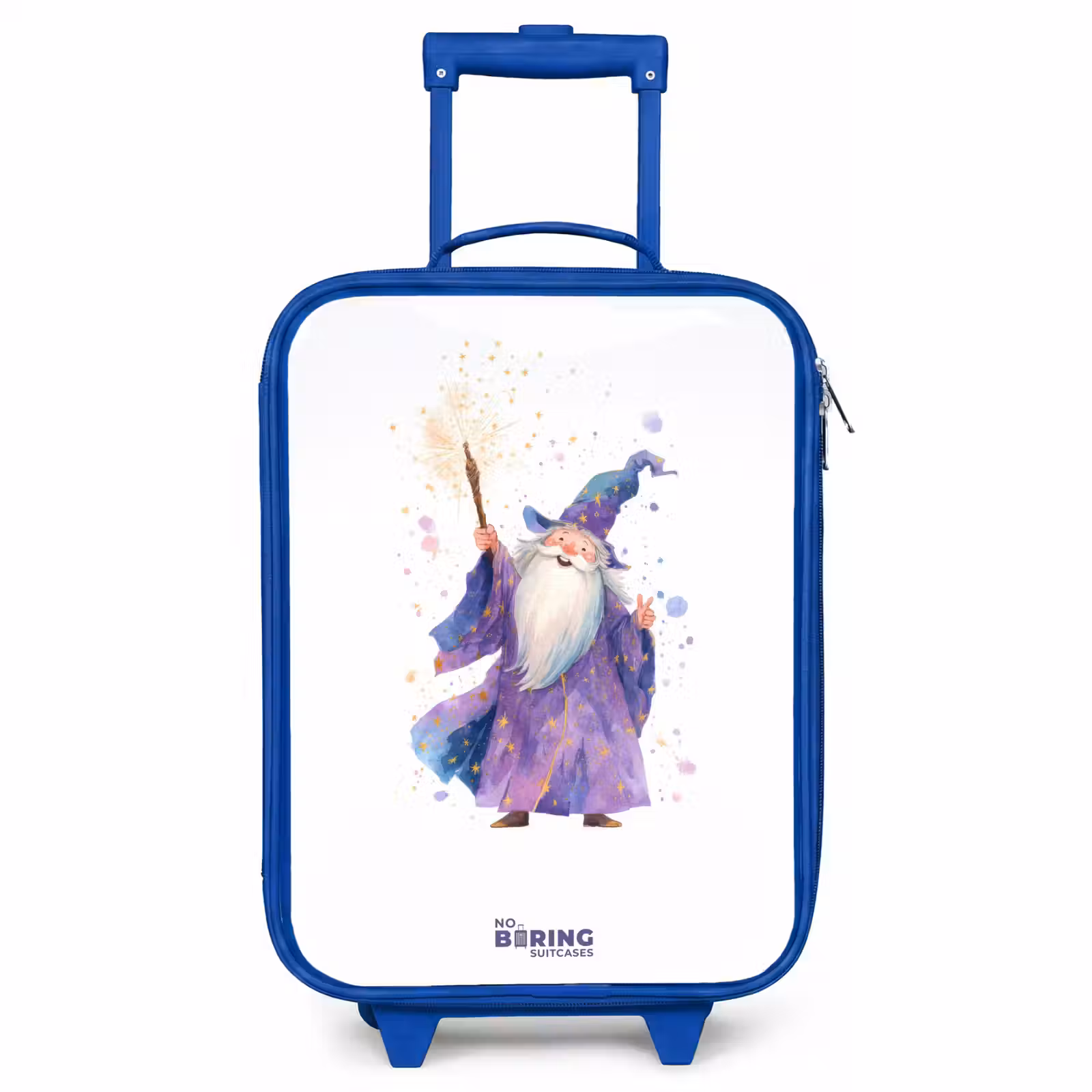 Kinderkoffer Blau - Alter Magier mit Stab — 1