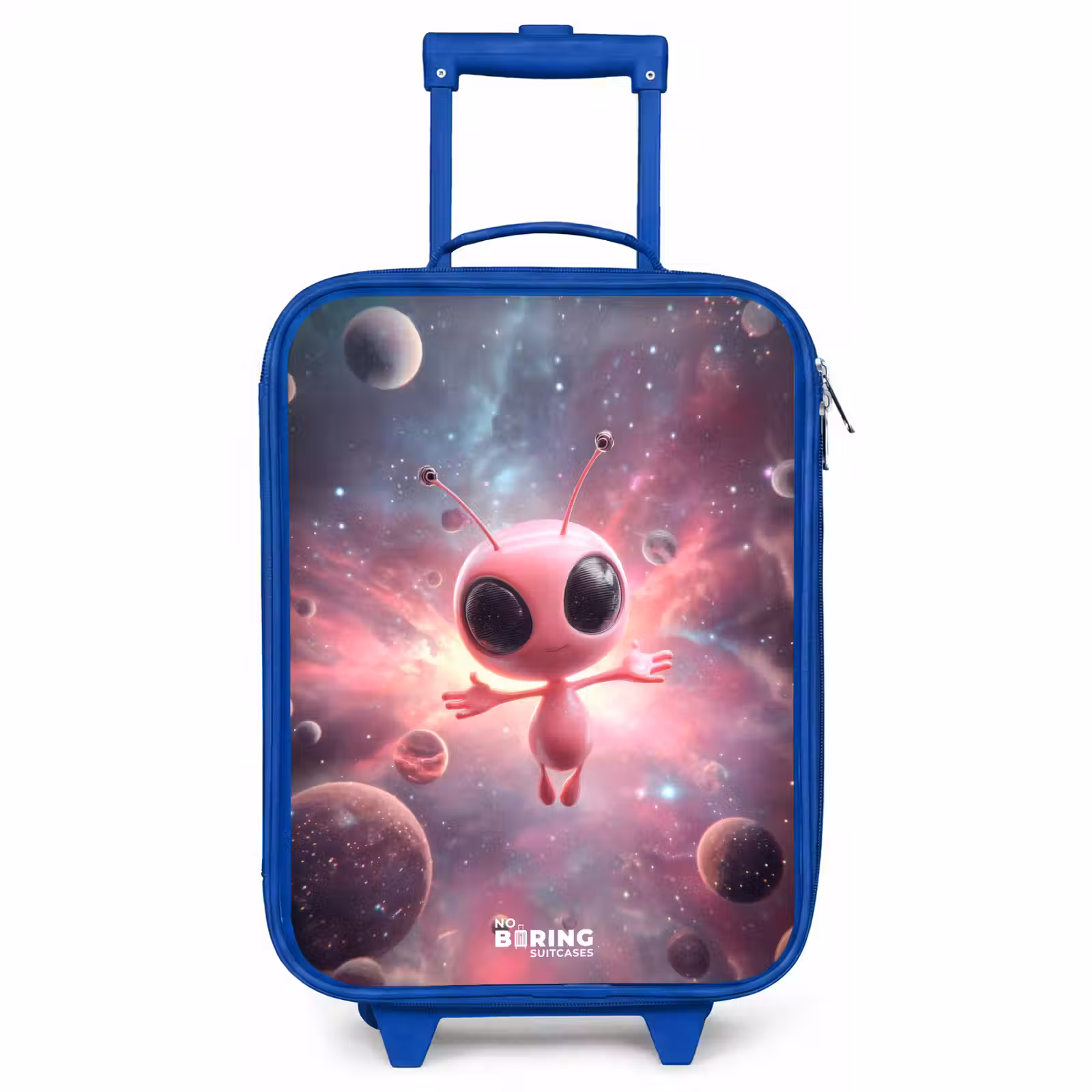 Kinderkoffer Blau - Rosa Alien im Sternennebel — 1