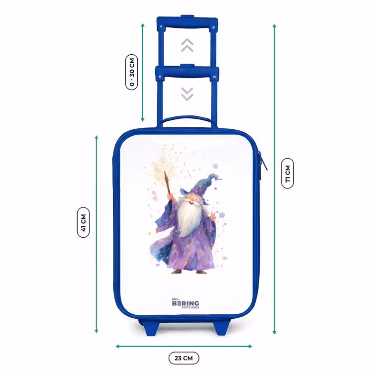 Kinderkoffer Blau - Alter Magier mit Stab — 7