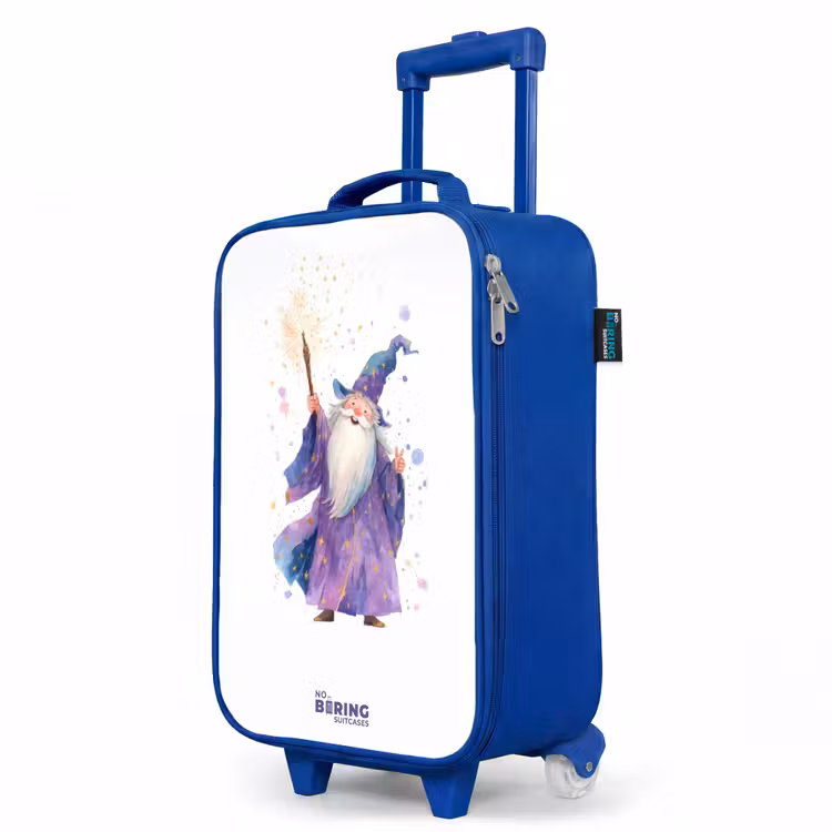 Kinderkoffer Blau - Alter Magier mit Stab — 8