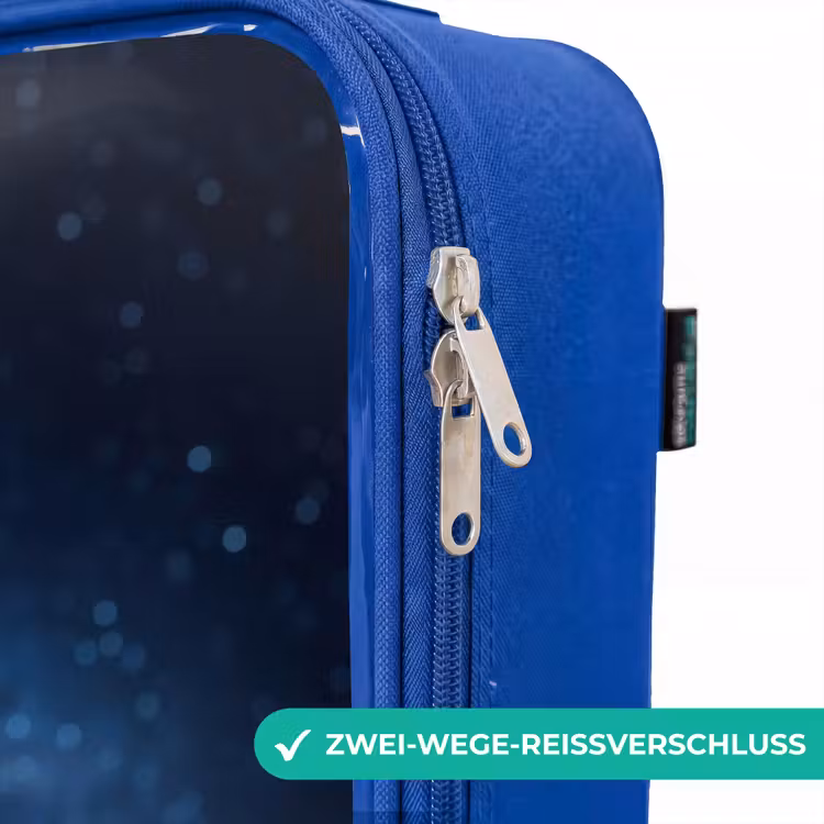 Kinderkoffer Blau - Blaue außerirdische Kreatur unter dem Sternenhimmel — 5