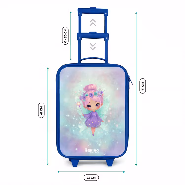 Kinderkoffer Blau - Blumenfee in pastellfarbenem Glanz — 7