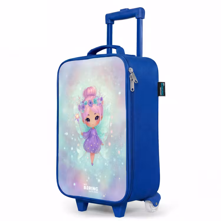 Kinderkoffer Blau - Blumenfee in pastellfarbenem Glanz — 8