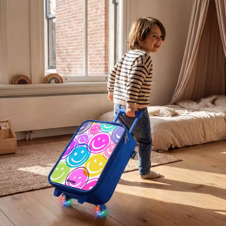 Kinderkoffer Blau - Bunte Lächel-Explosion — 2