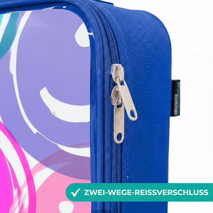 Kinderkoffer Blau - Bunte Lächel-Explosion — 5