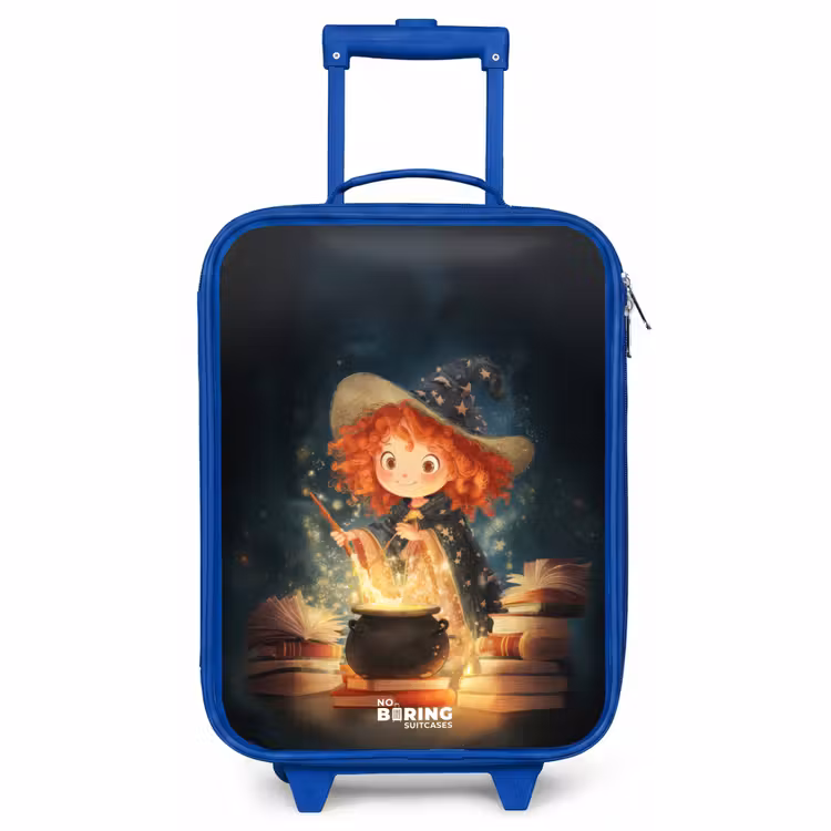 Kinderkoffer Blau - Hexe mit funkelndem Trank — 1
