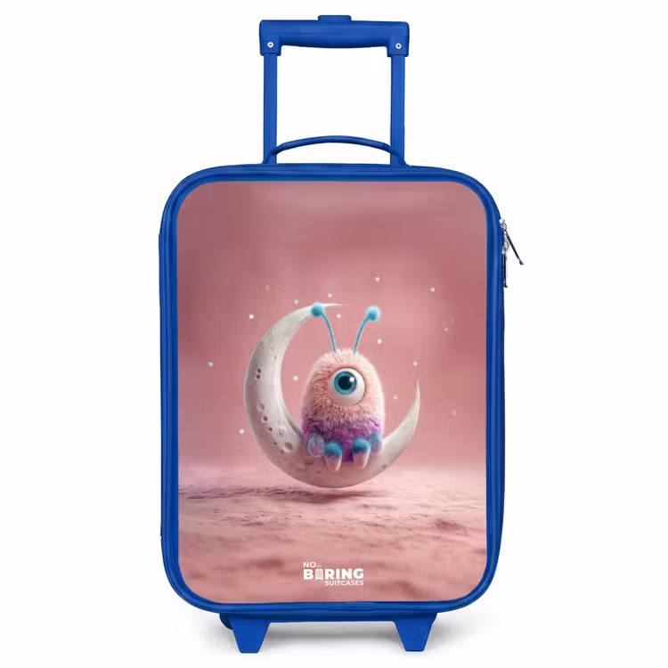 Kinderkoffer Blau - Mondwippe mit Fluffy Weasel — 1