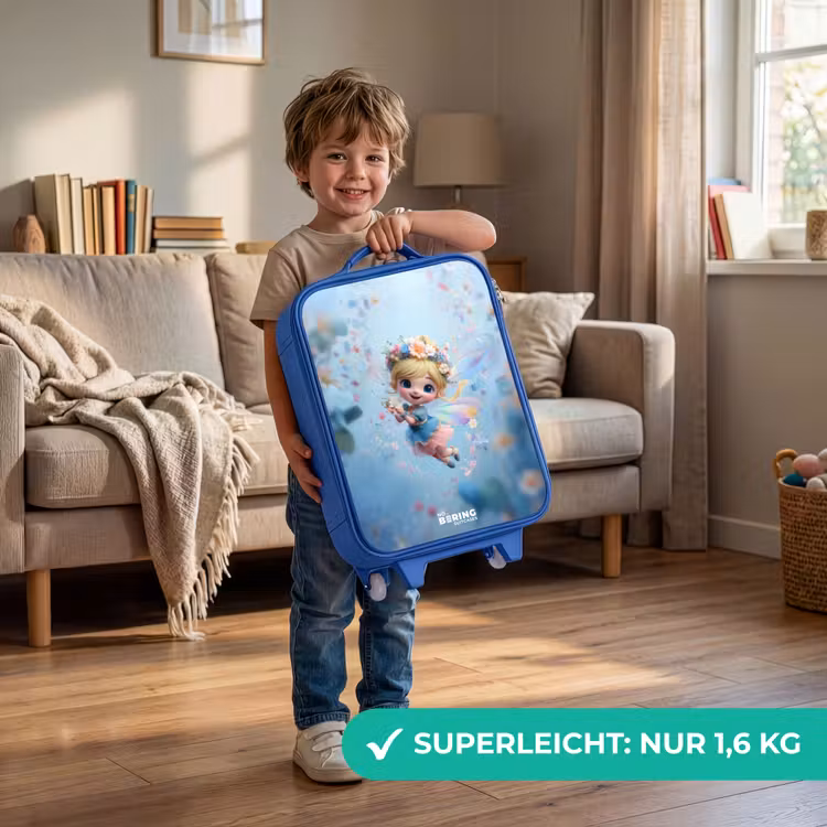 Kinderkoffer Blau - Schmetterling Fee in Flower Air — 3