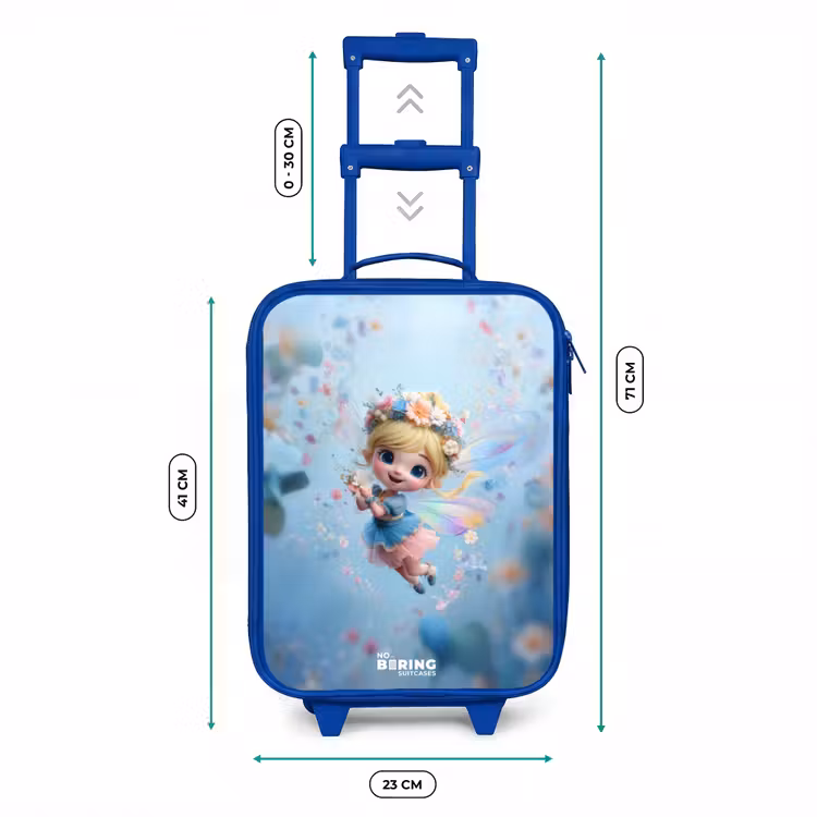 Kinderkoffer Blau - Schmetterling Fee in Flower Air — 7