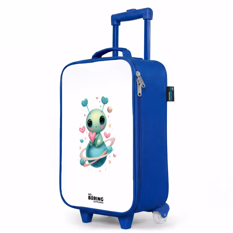 Kinderkoffer Blau - Süßer kleiner Außerirdischer mit Herz — 8