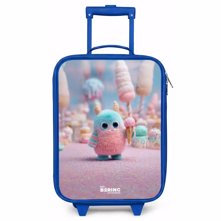 Kinderkoffer Blau - Süßes Monster Süßigkeiten Abenteuer — 1