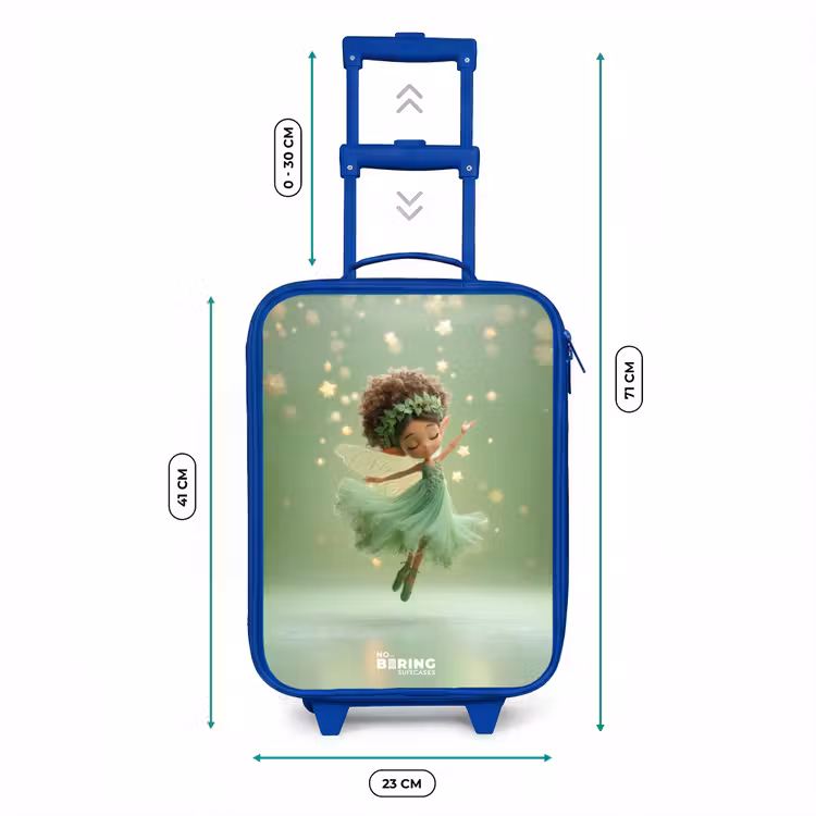 Kinderkoffer Blau - Tanzende Fee in grünem Licht — 7