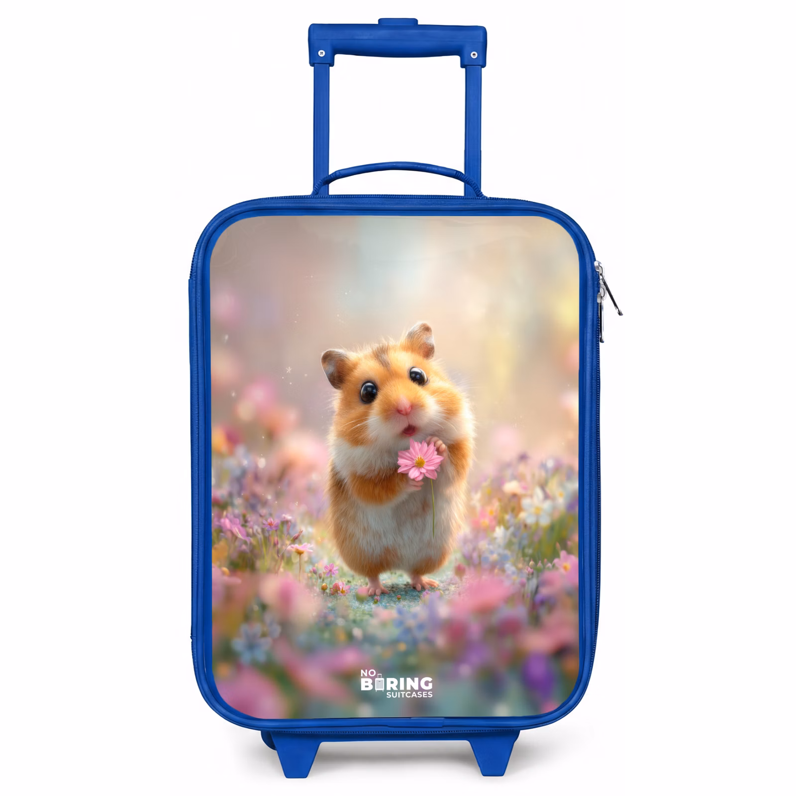 Kinderkoffer Blau - Hamster - Blume - Natur - Tier — 1