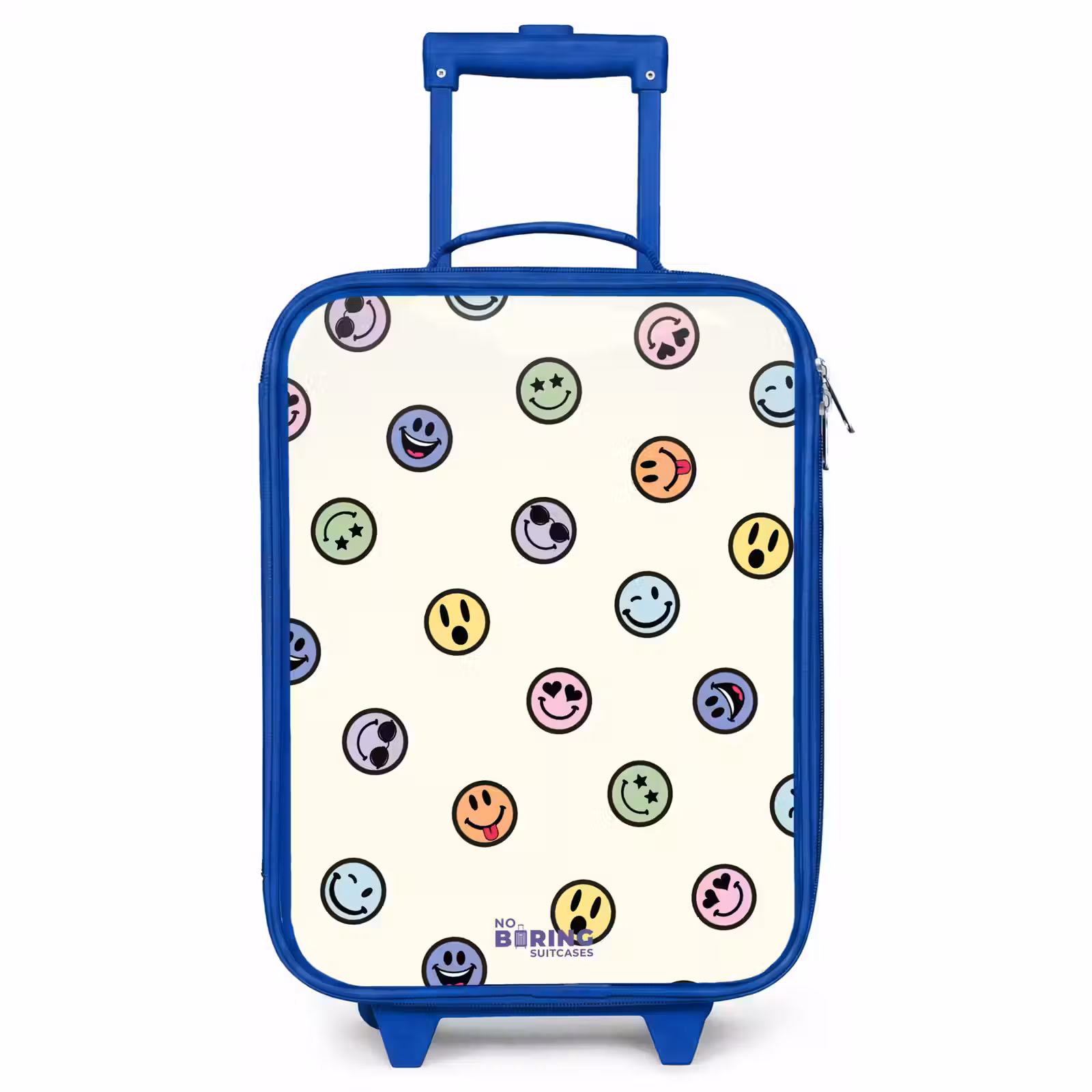 Kinderkoffer Blau - Verspielter Smiley-Mix — 1