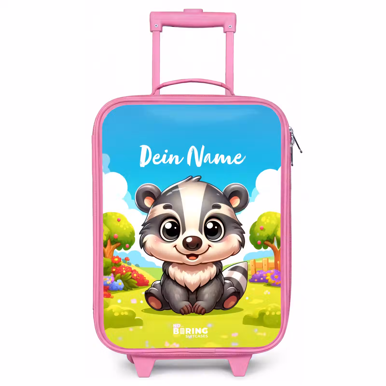 Kinderkoffer Rosa mit Name - Willy Rocker — 1