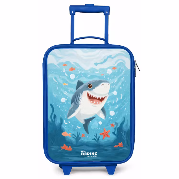 Kinderkoffer Blau - Hai - Wasser - Meer — 1