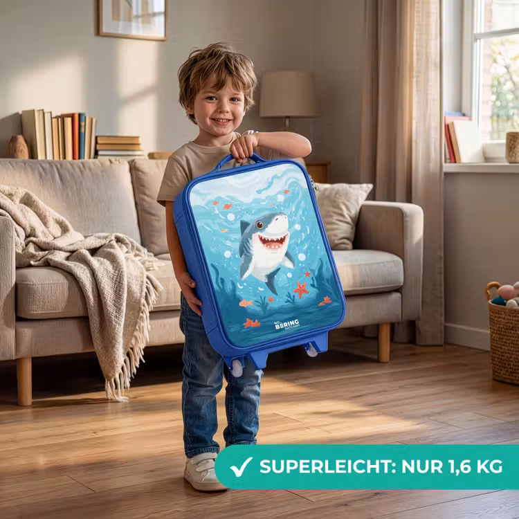 Kinderkoffer Blau - Hai - Wasser - Meer — 3