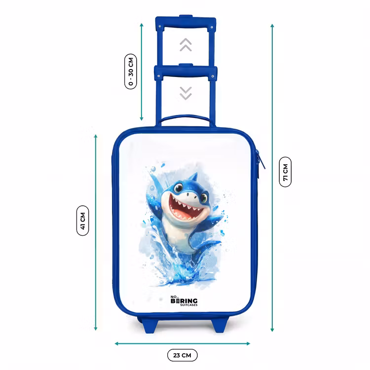 Kinderkoffer Blau - Hai - Zähne - Wasser — 7