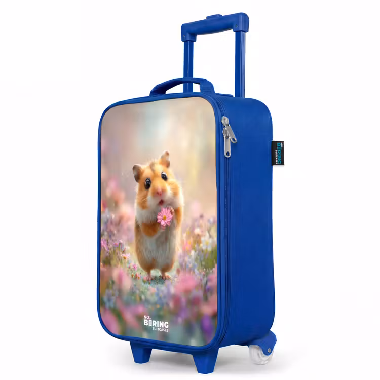 Kinderkoffer Blau - Hamster - Blume - Natur - Tier — 8