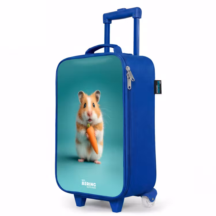 Kinderkoffer Blau - Hamster - Karotte - Tier — 8