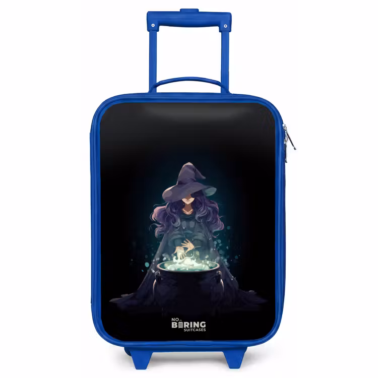 Kinderkoffer Blau - Hexe - Kessel - Magie — 1
