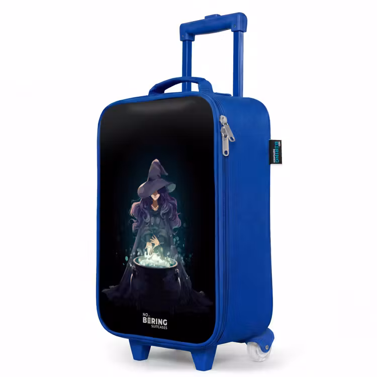 Kinderkoffer Blau - Hexe - Kessel - Magie — 8