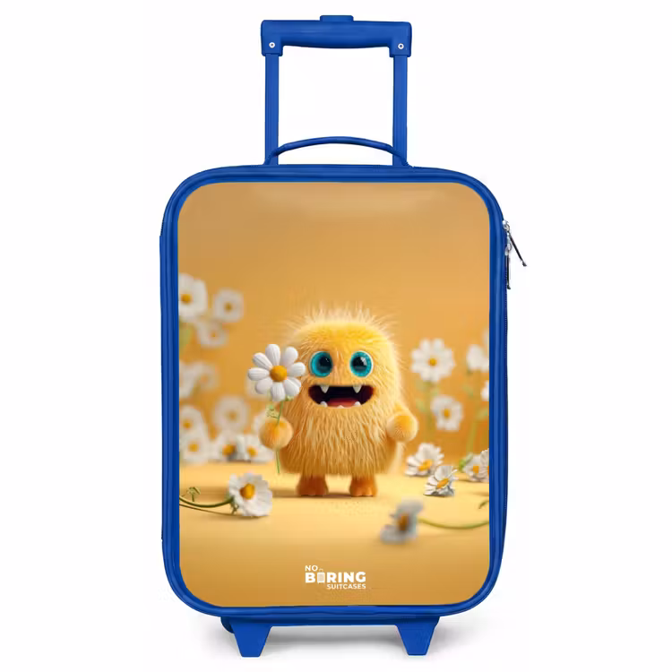 Kinderkoffer Blau - Monster - Kreatur - Blume - Gelb — 1