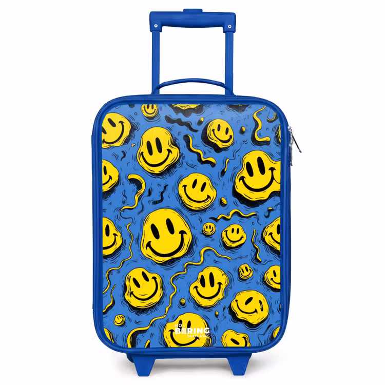 Kinderkoffer Blau - Smiley - Gelb - Blau — 1