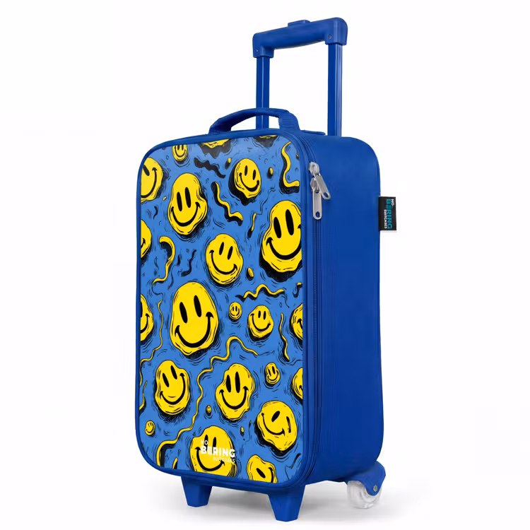 Kinderkoffer Blau - Smiley - Gelb - Blau — 8